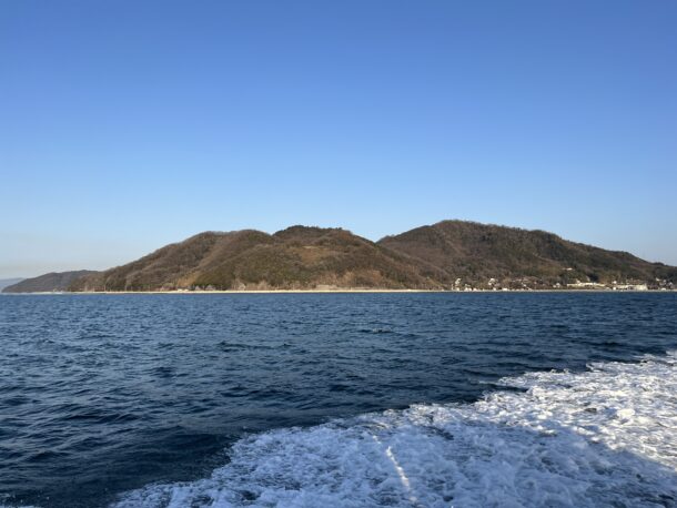 笠岡ー六島　船上からの景色